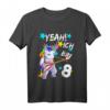 Kinder Geburtstagsshirt 8 Jahre Mädchen & Junge - Einhorn T-Shirt als tolles Geburtstagsgeschenk für Mädchen und Jungen