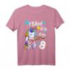 Kinder Geburtstagsshirt 8 Jahre Mädchen & Junge - Einhorn T-Shirt als tolles Geburtstagsgeschenk für Mädchen und Jungen