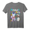 Kinder Geburtstagsshirt 8 Jahre Mädchen & Junge - Einhorn T-Shirt als tolles Geburtstagsgeschenk für Mädchen und Jungen