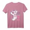 Kinder 2. Geburtstag T-Shirt für Mädchen - Süßes Einhorn Ich Bin Schon 2 Geschenk zum Kindergeburtstag