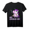 Nö Einfach Nö Einhorn T-Shirt - Sarkastisches Statement für Männer und Frauen, Perfekt als Geschenk zum Geburtstag & für Einhorn-Fans mit Humor