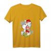 Damen Einhorn Schneemann Weihnachten T-Shirt mit V-Ausschnitt - Süßes Geschenk für Einhorn- und Schneemann-Fans zu Weihnachten