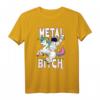 Metal Bitch Shirt mit Astronaut & Einhorn - Lustiges Death Metal Festival T-Shirt für Fans, Partner & Freunde