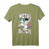 Metal Bitch Shirt mit Astronaut & Einhorn - Lustiges Death Metal Festival T-Shirt für Fans, Partner & Freunde