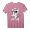 Metal Bitch Shirt mit Astronaut & Einhorn - Lustiges Death Metal Festival T-Shirt für Fans, Partner & Freunde