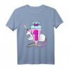 Lustiges Einhorn Schultüte Schulkind Geburtstag Regenbogen T-Shirt – Perfekt für Schulanfang, Geburtstag & neue Starts