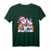 Weihnachten Santa reitet Einhorn T-Shirt – Lustiges festliches Xmas Shirt für Kinder, Teenager & Erwachsene mit Einhorn-Motiv