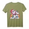 Weihnachten Santa reitet Einhorn T-Shirt – Lustiges festliches Xmas Shirt für Kinder, Teenager & Erwachsene mit Einhorn-Motiv