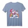 Weihnachten Santa reitet Einhorn T-Shirt – Lustiges festliches Xmas Shirt für Kinder, Teenager & Erwachsene mit Einhorn-Motiv