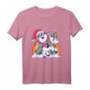Weihnachten Santa reitet Einhorn T-Shirt – Lustiges festliches Xmas Shirt für Kinder, Teenager & Erwachsene mit Einhorn-Motiv