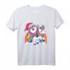 Weihnachten Santa reitet Einhorn T-Shirt – Lustiges festliches Xmas Shirt für Kinder, Teenager & Erwachsene mit Einhorn-Motiv