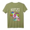 Kotzi T-Shirt Damen Einhorn Sauf T-Shirt für JGA & Malle Party - Lustiges Gruppenshirt für Mallorca-Urlaub & Bierliebhaberinnen