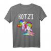 Kotzi T-Shirt Damen Einhorn Sauf T-Shirt für JGA & Malle Party - Lustiges Gruppenshirt für Mallorca-Urlaub & Bierliebhaberinnen