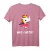 Einhorn Fuck Off Who Cares T-Shirt mit Mittelfinger – Provokantes JGA Design für Rebellinnen und Prinzessinnen