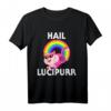 Hail Lucipurr Satan Katze Einhorn T-Shirt – Lustiges Gothic-Design mit 666 Kittycorn für Metal, Punk und Emo Fans