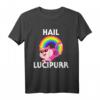 Hail Lucipurr Satan Katze Einhorn T-Shirt – Lustiges Gothic-Design mit 666 Kittycorn für Metal, Punk und Emo Fans