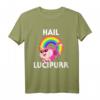 Hail Lucipurr Satan Katze Einhorn T-Shirt – Lustiges Gothic-Design mit 666 Kittycorn für Metal, Punk und Emo Fans