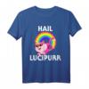 Hail Lucipurr Satan Katze Einhorn T-Shirt – Lustiges Gothic-Design mit 666 Kittycorn für Metal, Punk und Emo Fans