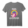 Hail Lucipurr Satan Katze Einhorn T-Shirt – Lustiges Gothic-Design mit 666 Kittycorn für Metal, Punk und Emo Fans