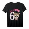 Kinder Reh Geburtstagsshirt für 6 Jahre - Lustiges Geburtstagsoutfit für Mädchen und Jungen, ideales Geschenk für den sechsten Geburtstag