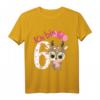 Kinder Reh Geburtstagsshirt für 6 Jahre - Lustiges Geburtstagsoutfit für Mädchen und Jungen, ideales Geschenk für den sechsten Geburtstag