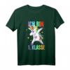 Kinder Ich bin 1. Klasse Einhorn Einschulung Mädchen T-Shirt - Süßes Schulanfangsgeschenk für Erstklässlerinnen