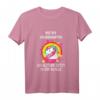 Kinder BYE BYE Kindergarten Einschulung Einhorn T-Shirt - Süßes Geschenk für Mädchen zur ersten Klasse mit Regenbogen, Sternen und Schultüte