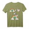 Einhorn Theodor Regenbogen T-Shirt für Kinder - NICI Design, klassisch geschnitten, doppelt genähter Saum
