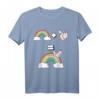 Einhorn Theodor Regenbogen T-Shirt für Kinder - NICI Design, klassisch geschnitten, doppelt genähter Saum