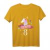 Kinder 8. Geburtstag Geschenk - Einhorn T-Shirt für Mädchen, klassisch geschnitten, perfekt für den Geburtstag