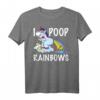 Lustiges Einhorn Regenbogen T-Shirt für Männer und Frauen – Perfekt für Partys, Regenbogenliebhaber und als buntes Kostüm