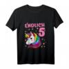 Kinder Fünf Jahre Einhorn Mädchen T-Shirt - Perfektes Geburtstagsgeschenk für 5-Jährige, die Einhörner und Ponys lieben