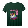 Kinder Fünf Jahre Einhorn Mädchen T-Shirt - Perfektes Geburtstagsgeschenk für 5-Jährige, die Einhörner und Ponys lieben