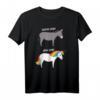 Before and After Yoga Lustiges Einhorn Design T-Shirt – Witziges Yoga Geschenk für Einhorn-Fans und Yogis