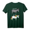 Before and After Yoga Lustiges Einhorn Design T-Shirt – Witziges Yoga Geschenk für Einhorn-Fans und Yogis
