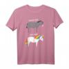 Before and After Yoga Lustiges Einhorn Design T-Shirt – Witziges Yoga Geschenk für Einhorn-Fans und Yogis