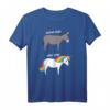 Before and After Yoga Lustiges Einhorn Design T-Shirt – Witziges Yoga Geschenk für Einhorn-Fans und Yogis