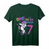 Kinder OMG Endlich 7 - Einhorn Geburtstags T-Shirt für Mädchen mit Regenbogen und Sternen, Perfekt für den 7. Geburtstag & Kinderparty