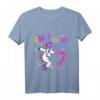 Kinder OMG Endlich 7 - Einhorn Geburtstags T-Shirt für Mädchen mit Regenbogen und Sternen, Perfekt für den 7. Geburtstag & Kinderparty