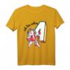 Kinder Ich bin schon 4. Geburtstag - Süßes Einhorn T-Shirt für Mädchen, ideales Geschenk für den 4. Geburtstag, Prinzessinnen- und Glitzer-Outfit