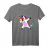Dabbing Einhorn T-Shirt mit Regenbogen – Trendiges Party-Shirt für Einhornfans & tolles Geschenk für Geburtstage und Weihnachten