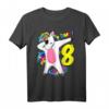 Mädchen 8. Geburtstag Dabbing Einhorn T-Shirt - Lustiges Geburtstagsoutfit & Geschenk für 8-Jährige Mädchen