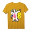 Mädchen 8. Geburtstag Dabbing Einhorn T-Shirt - Lustiges Geburtstagsoutfit & Geschenk für 8-Jährige Mädchen