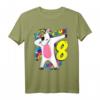 Mädchen 8. Geburtstag Dabbing Einhorn T-Shirt - Lustiges Geburtstagsoutfit & Geschenk für 8-Jährige Mädchen
