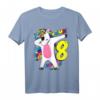Mädchen 8. Geburtstag Dabbing Einhorn T-Shirt - Lustiges Geburtstagsoutfit & Geschenk für 8-Jährige Mädchen