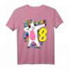 Mädchen 8. Geburtstag Dabbing Einhorn T-Shirt - Lustiges Geburtstagsoutfit & Geschenk für 8-Jährige Mädchen