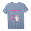 Kinder Ich bin schon fünf Einhorn Mädchen T-Shirt - Süßes Geburtstagsoutfit für kleine Prinzessinnen zum 5. Geburtstag