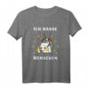 Ich hasse Menschen Einhorn T-Shirt mit Mittelfinger Hoch - Rebellisches Shirt für Einhorn-Fans & Humorliebhaber