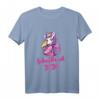 Kinder Lila Schulkind 2020 Mädchen Einhorn Einschulung T-Shirt – Buntes Geschenk für den ersten Schultag & Einhorn-Fans