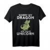 Drache Einhorn T-Shirt | My Dragon Ate Your Unicorn - Lustiges Fantasy T-Shirt als Geschenk für Drachen- und Einhorn-Liebhaber